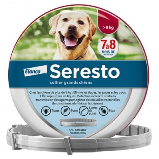Collier antiparasitaire Seresto pour grands chiens