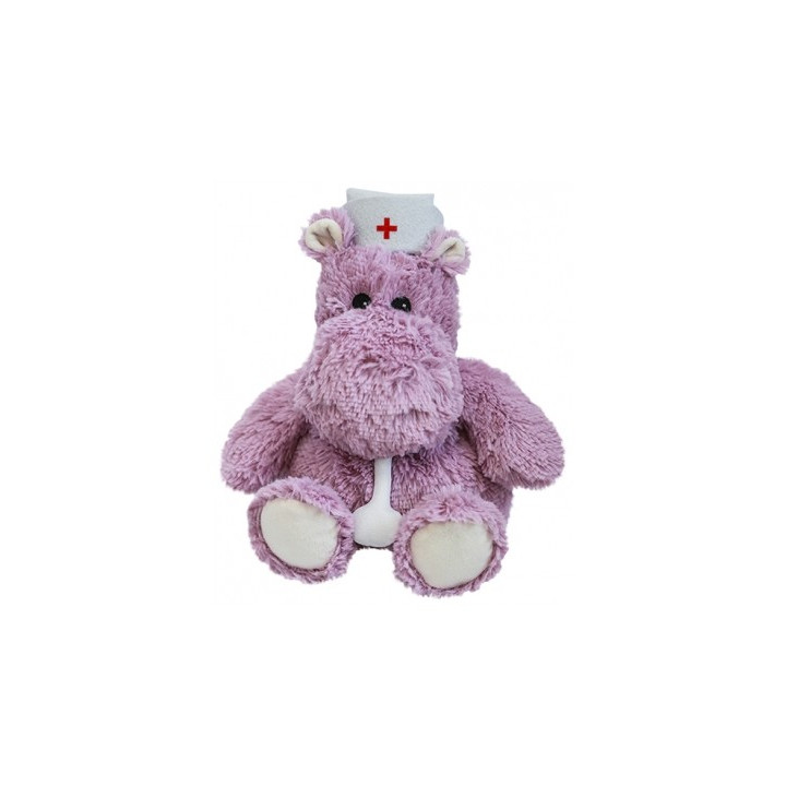 Bouillotte peluche Hippo Doc - Réconfort pour enfants