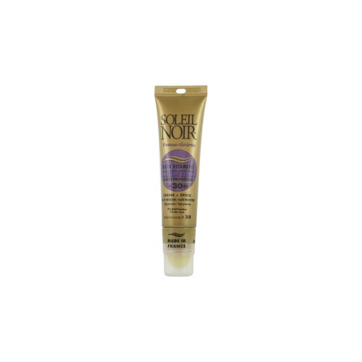 Soleil Noir Soin Vitaminé Crème SPF30 + Stick SPF30