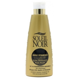 Huile Vitaminée Ultra-Bronzante Sans Filtre Soleil Noir