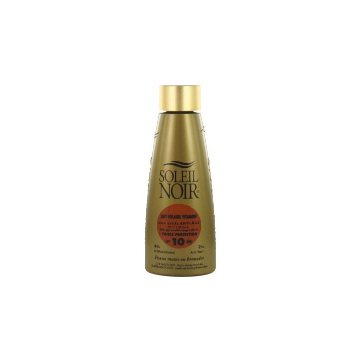 Lait Solaire Vitaminé SPF10 Soleil Noir