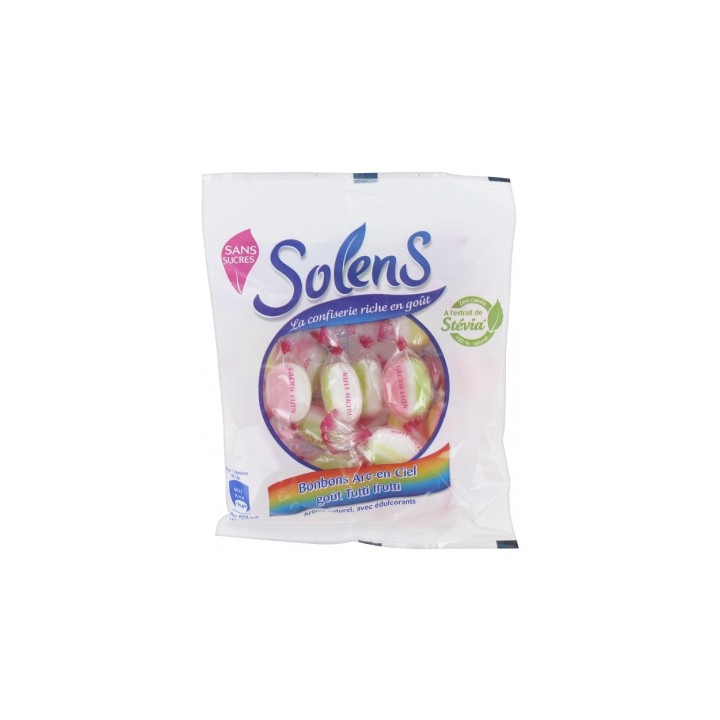 Bonbons Solens Arc-en-Ciel Sans Sucre 100g