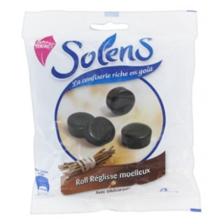 Gommes roll réglisse moelleux sans sucre Solens