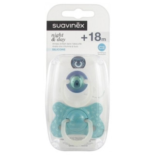 Sucettes Suavinex Night & Day pour bébés de 18 mois et plus