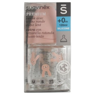 Biberon en verre Suavinex Premium pour nouveau-nés
