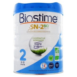 Lait de suite biologique pour bébé de 6 à 12 mois