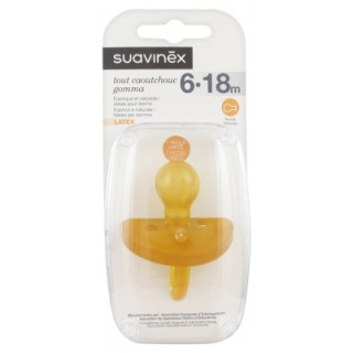 Sucette Suavinex à bout rond en caoutchouc naturel