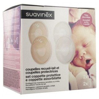 Coupelles Suavinex pour l'allaitement - Confort et protection