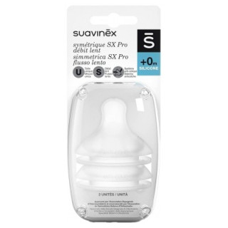 Tétines Suavinex SX Pro débit lent 0 mois+