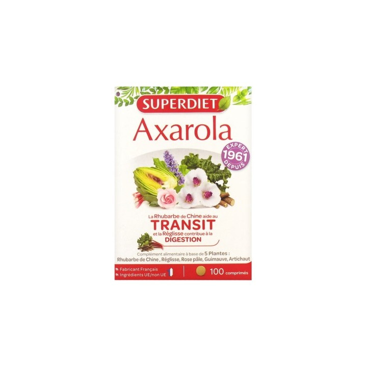 Superdiet Axarola Transit - Complément Alimentaire pour Transit Intestinal
