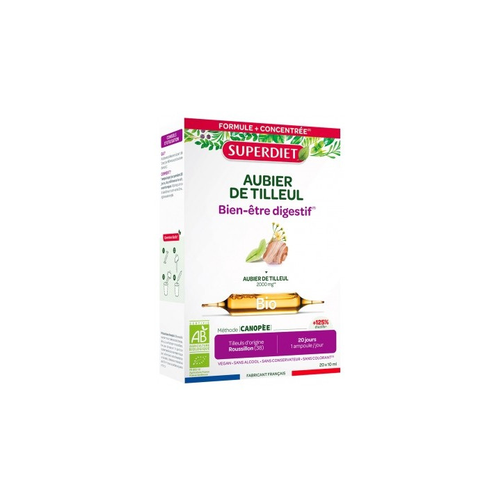 Aubier de Tilleul Bio Superdiet - Digestion Harmonieuse
