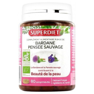 Superdiet Bardane Pensée Sauvage Bio - Complément Alimentaire pour la Peau