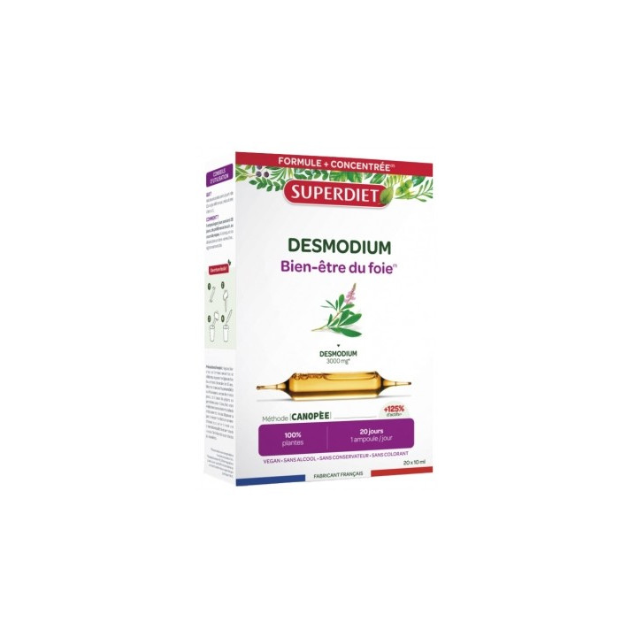 Superdiet Desmodium - Complément alimentaire pour le foie