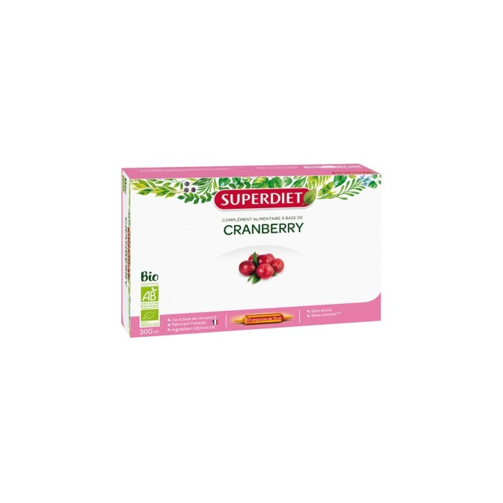 Superdiet Cranberry Bio - Complément alimentaire biologique