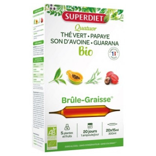 Superdiet Quatuor Guarana Brûle-Graisse Bio