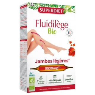 Superdiet Fluidilège Jambes Légères Bio - Complément alimentaire naturel
