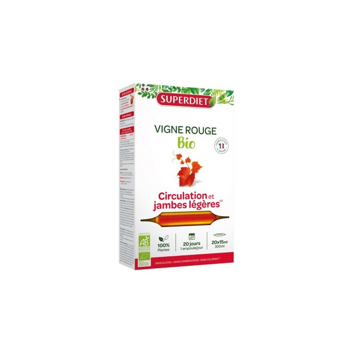 Superdiet Vigne Rouge Bio - Circulation sanguine optimale
