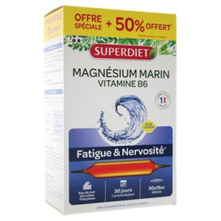 Superdiet Magnésium Marin + Vitamine B6