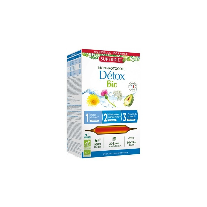 Détoxification naturelle avec Superdiet Mon Protocole Détox Bio