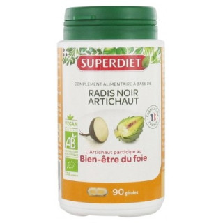 Superdiet Radis Noir Artichaut Bio - Complément alimentaire pour le foie