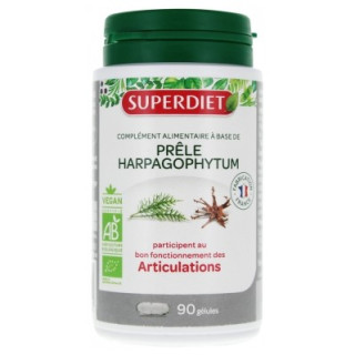 Superdiet Prêle Harpagophytum Bio - Complément alimentaire pour les articulations