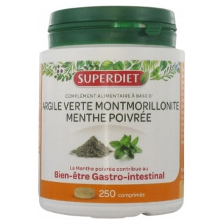 Argile Verte Montmorillonite Menthe Poivrée - Superdiet