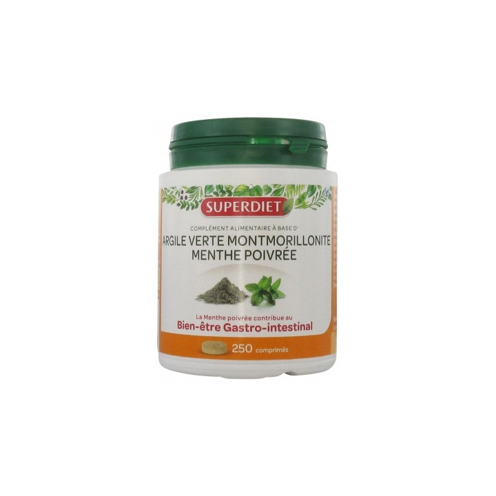 Argile Verte Montmorillonite Menthe Poivrée - Superdiet