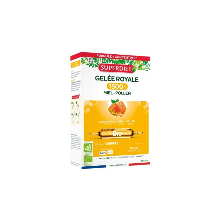 Gelée Royale Miel Pollen Bio - Superdiet