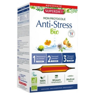 Superdiet Protocole Anti-Stress Bio - Complément Alimentaire