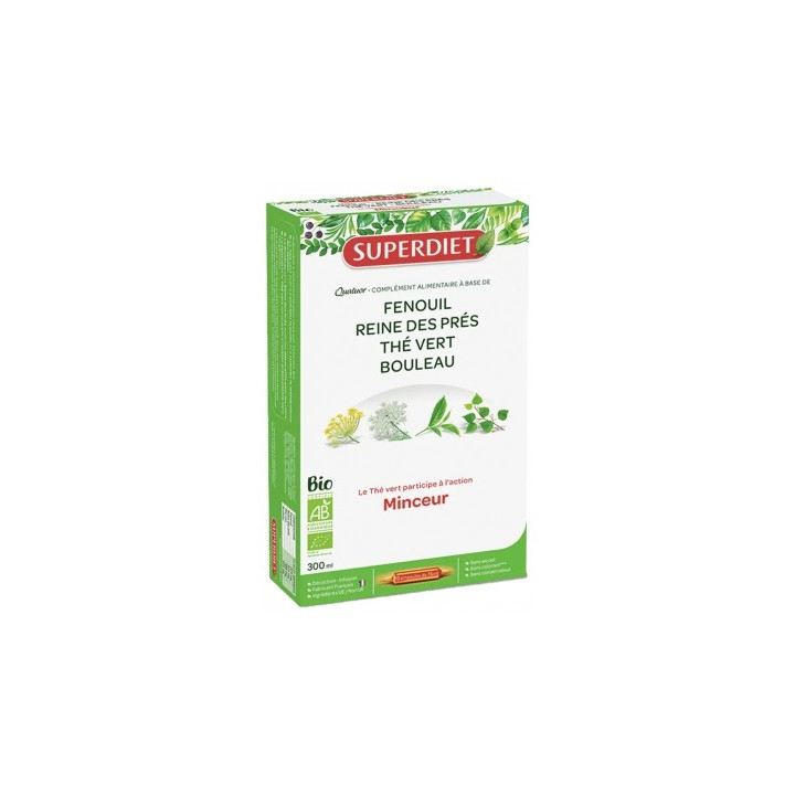 Thé Vert Minceur Bio - Superdiet Quatuor