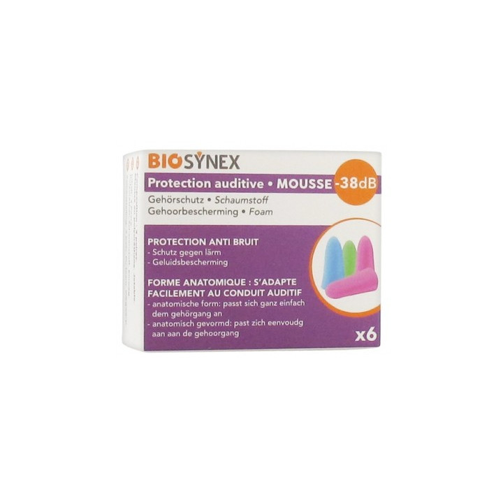 Protection auditive Biosynex Mousse 3 paires