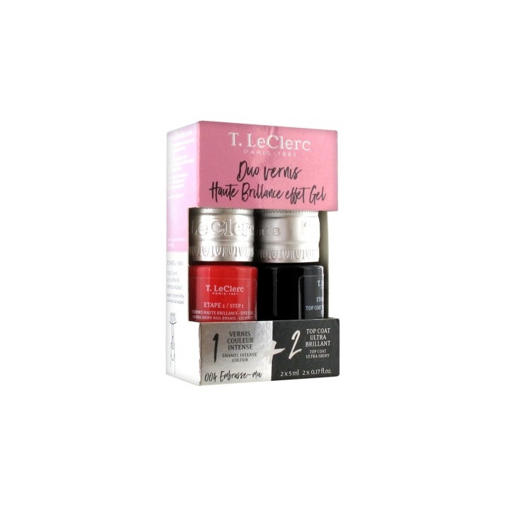 Duo Vernis Haute Brillance Effet Gel T.Leclerc