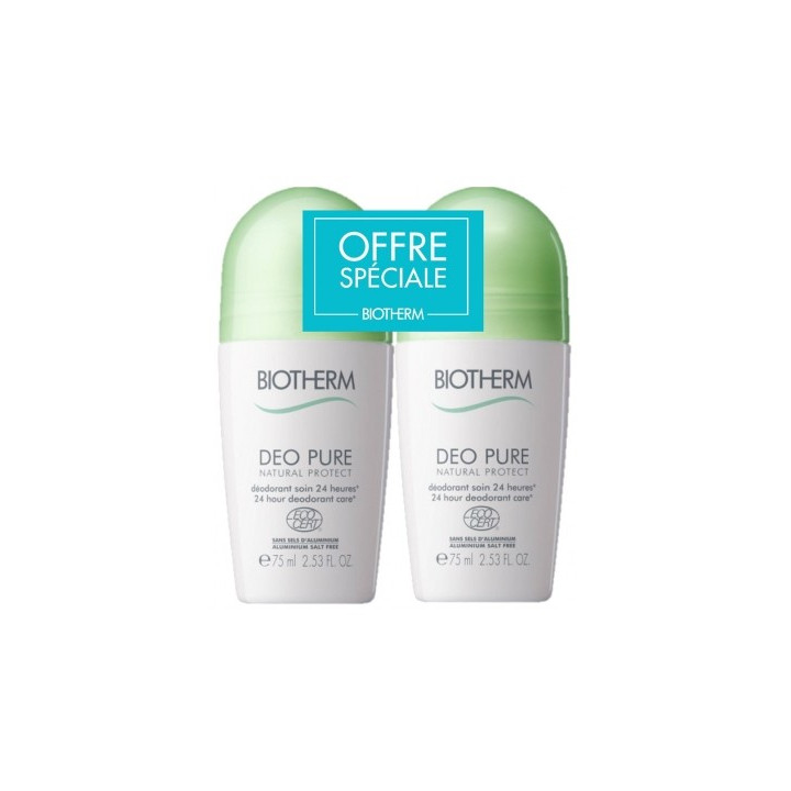 Déo Pure Natural Protect Biotherm 2 x 75 ml