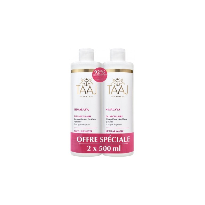 Eau micellaire Taaj Himalaya - Nettoyage doux pour tous les types de peaux