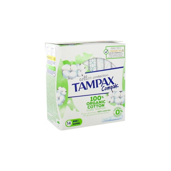 Tampons Tampax Compak Cotton Protection Super