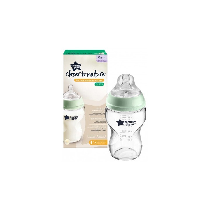 Biberon anti-colique en verre Tommee Tippee