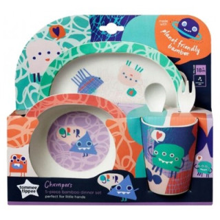 Set dîner Tommee Tippee Chompers en bambou