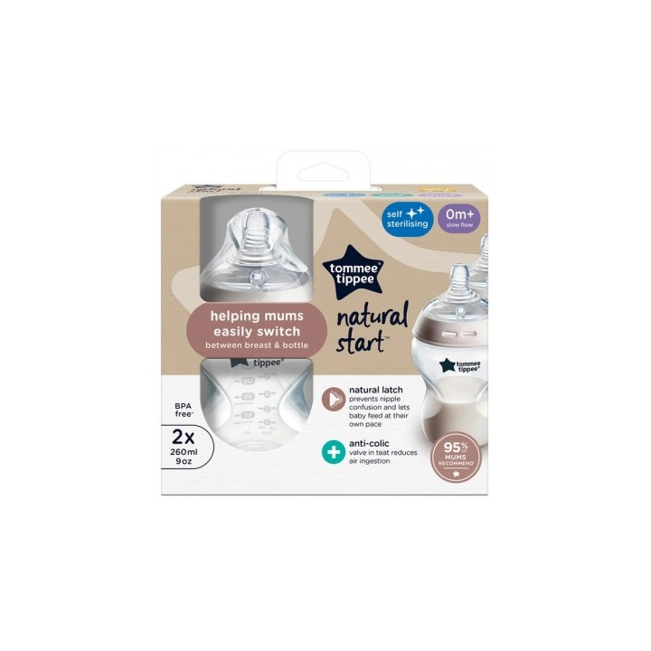Biberons Tommee Tippee Closer to Nature 260 ml
