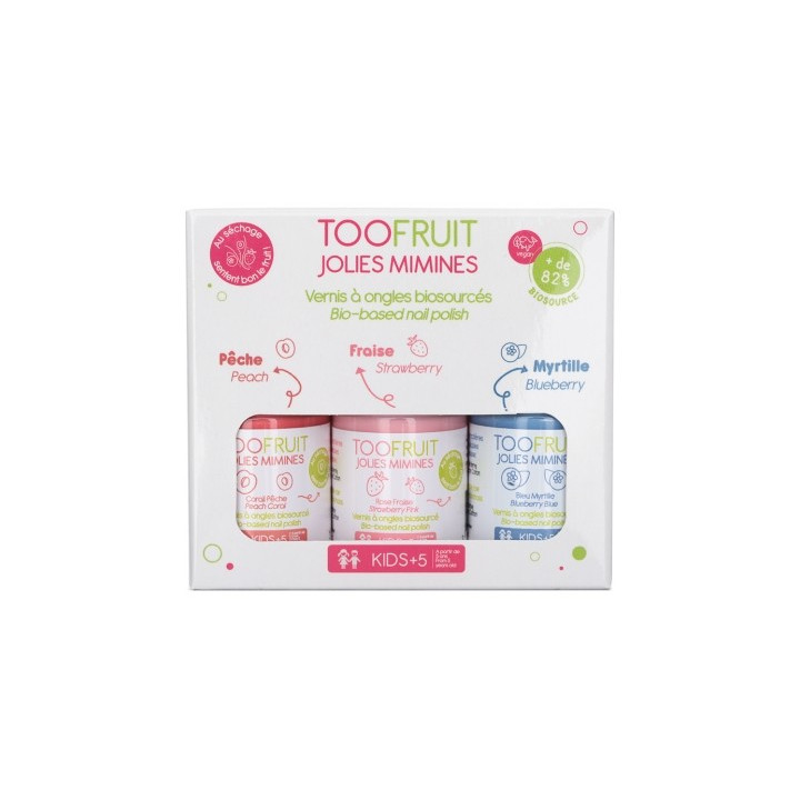 Vernis à ongles biosourcés pour enfants - Toofruit Jolies Mimines