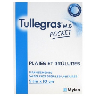 Tullegras Pocket - Pansement vaseliné stérile