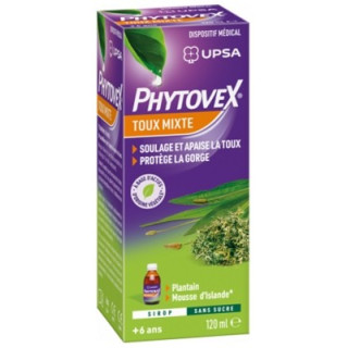 Phytovex Toux Mixte Sirop Sans Sucre 120 ml