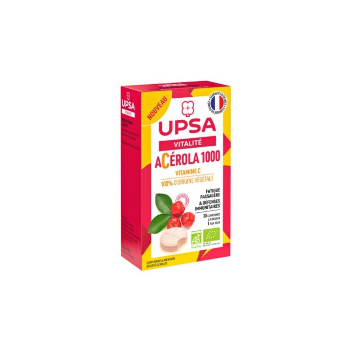 UPSA Acérola 1000 Bio - Complément alimentaire naturel