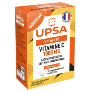 UPSA Vitamine C 1000 mg - Complément Alimentaire pour la Fatigue