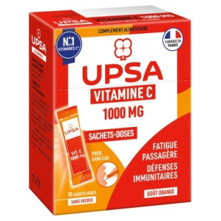 UPSA Vitamine C 1000 mg - Complément Alimentaire pour la Vitalité