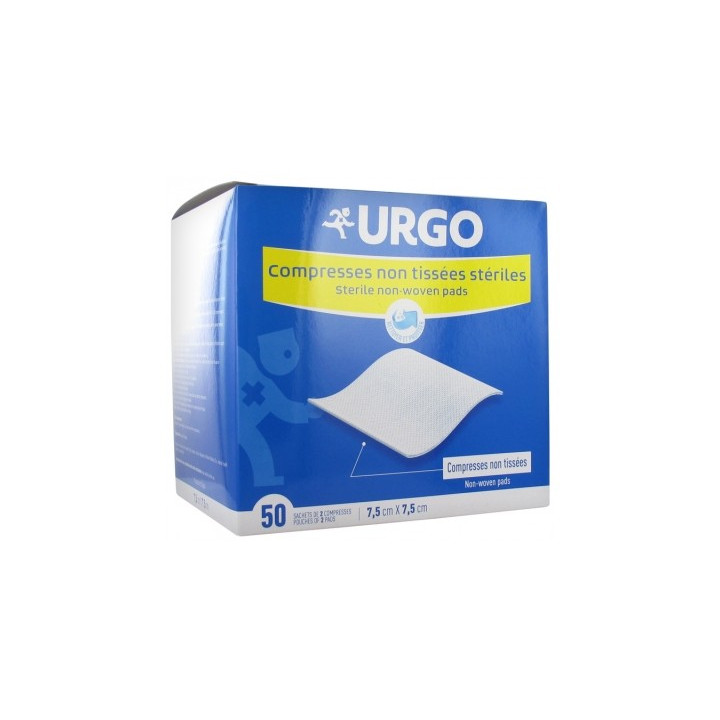 Compresses stériles Urgo 7,5 x 7,5 cm