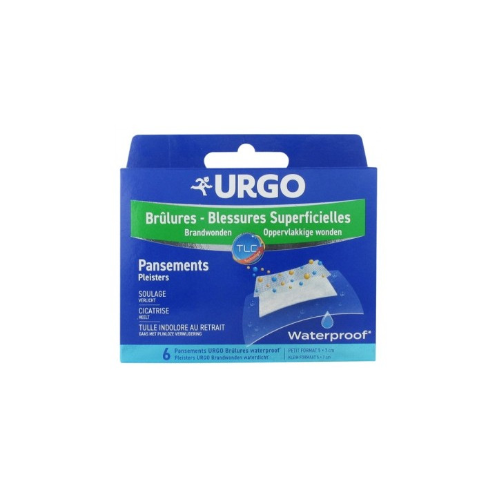 Urgo Brûlures et Blessures Superficielles - Pansements Waterproof