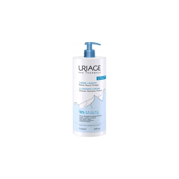 Crème Lavante Uriage 1L - Nettoyage doux pour la peau