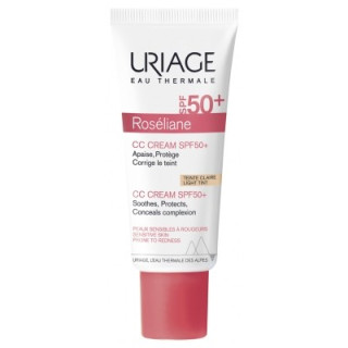 Crème solaire CC SPF50+ pour peaux sensibles