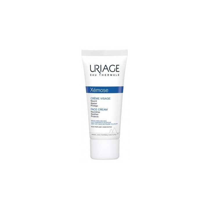 Crème visage Xémose Uriage pour peaux sèches