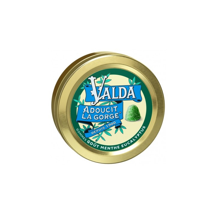 Gommes Valda Menthe Eucalyptus 50g